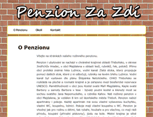 Tablet Screenshot of penziontrebonsko.cz